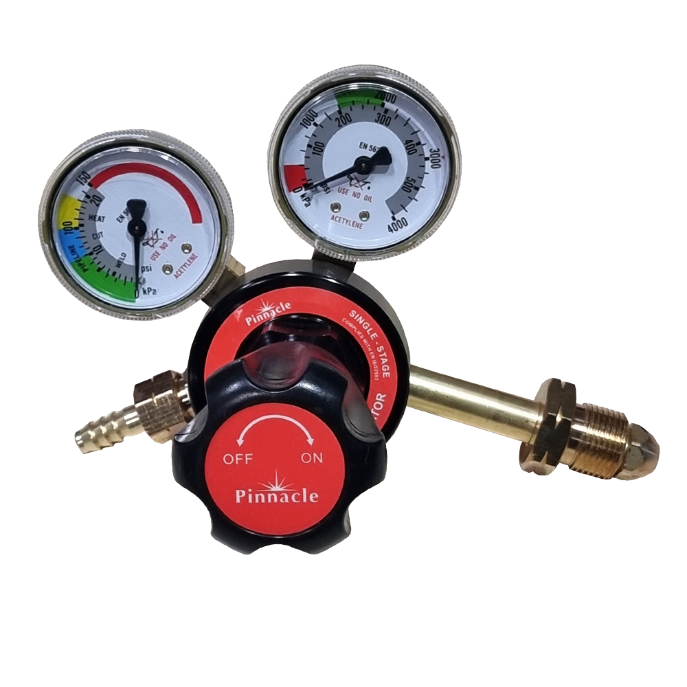Pinnacle Single Stage Acetylene Regulator EN2503