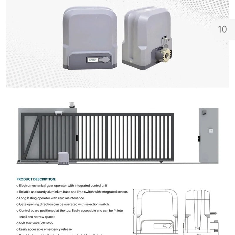 Vantage 12VDC Linear Operator 400mm - Gate Motors | Guards on Duty Shop South Africa