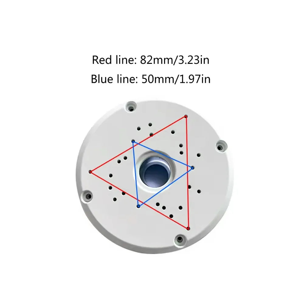 Universal Camera Junction Box – Plastic Mount with Cable Management