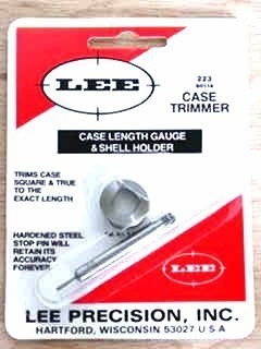Lee 223 Remington Case Length Gauge & Shell Holder