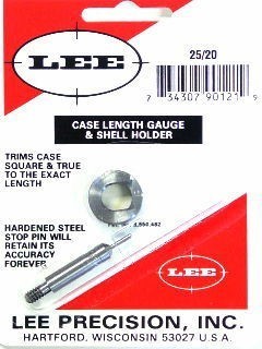 Lee 25/20 WCF Case Length Gauge & Shell Holder