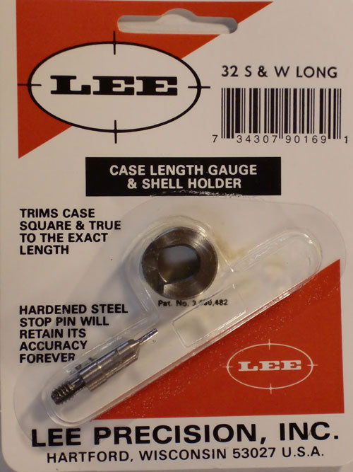 Lee 32 Smith & Wesson Long Case Length Gauge & Shell Holder