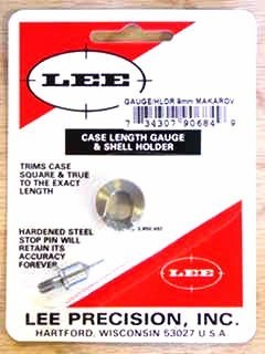 Lee 9MM Makarov Case Length Gauge & Shell Holder