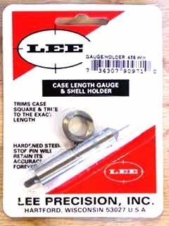 Lee 458 Winchester Magnum Case Length Gauge & Shell Holder