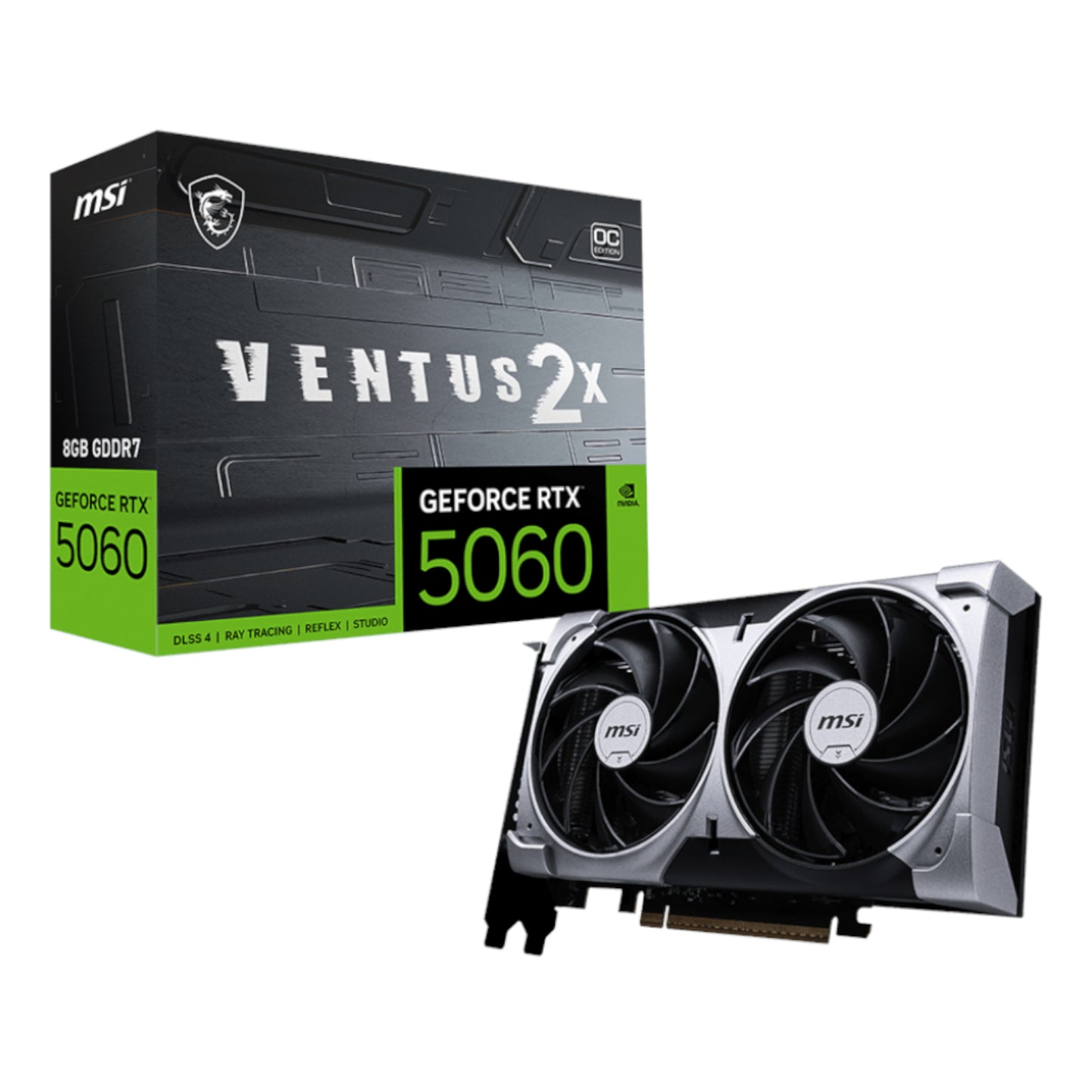 MSI GeForce RTX 5060 VENTUS 2X OC 8GB GDDR7 Graphics Card - Guards On Duty Shop & Security Guards