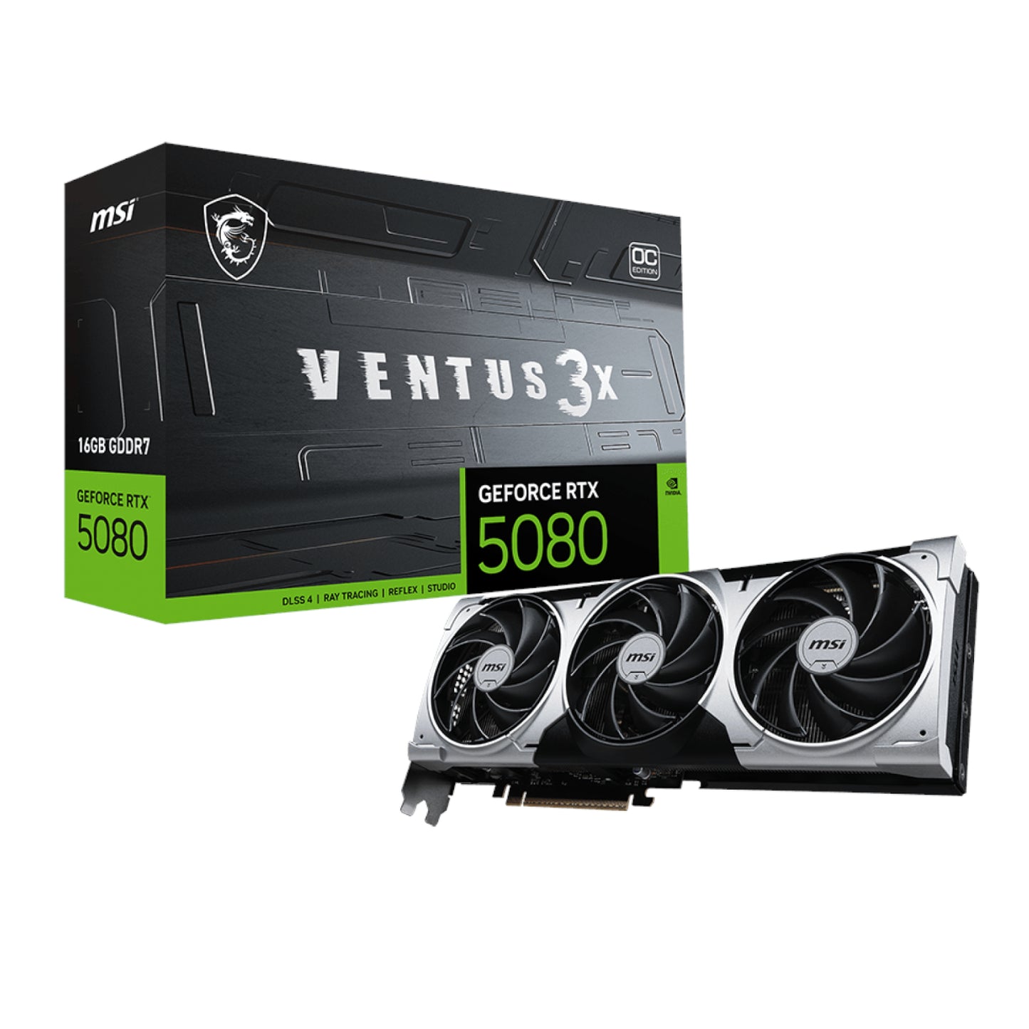 MSI GeForce RTX 5080 16G VENTUS 3X OC PLUS Graphics Card - Guards On Duty Shop & Security Guards