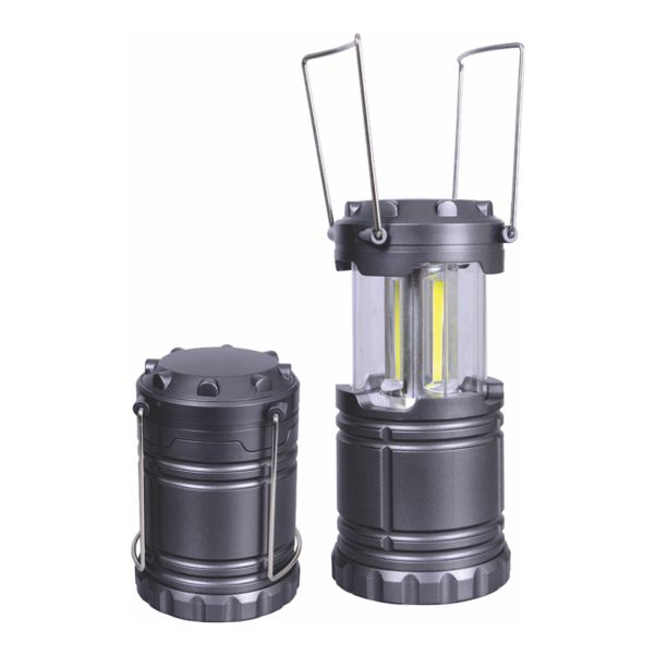 Supaled 90 Lumen LED Stretch Lantern 3x AAA - 12pc Display (Black)