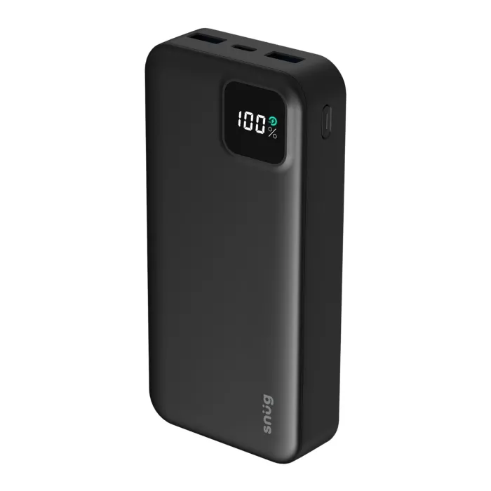 Snug 20000mah sqr dig Powerbank-Black - Guards On Duty Shop & Security Guards