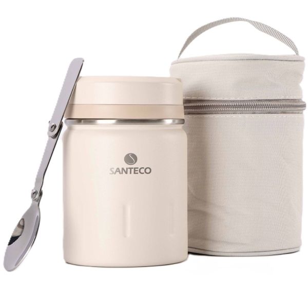 Santeco Koge Food Jar with Carry Bag Cream 500ml