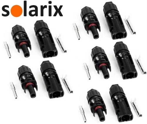 Solarix Mc4 Solar Connectors Male And Female Pack Of 5 Sets