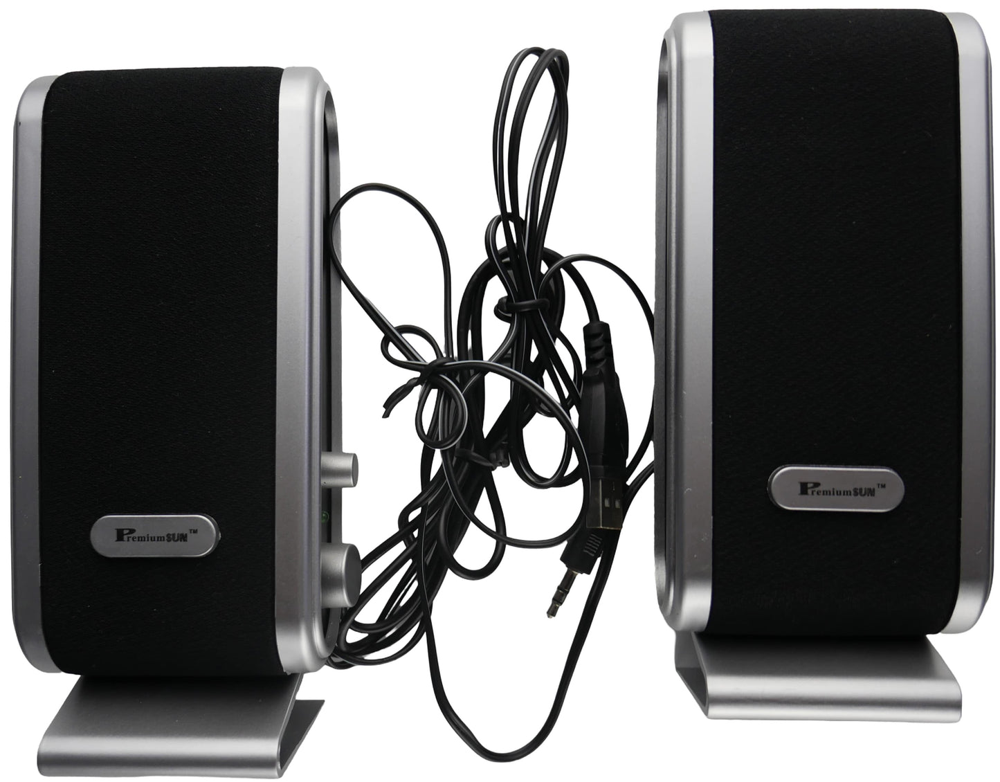 Unique Usb Multimedia Speakers Black &Amp; Silver
