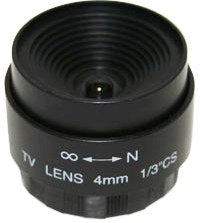 Securnix Lens 4Mm Fixed Iris, Retail Box , No Warranty