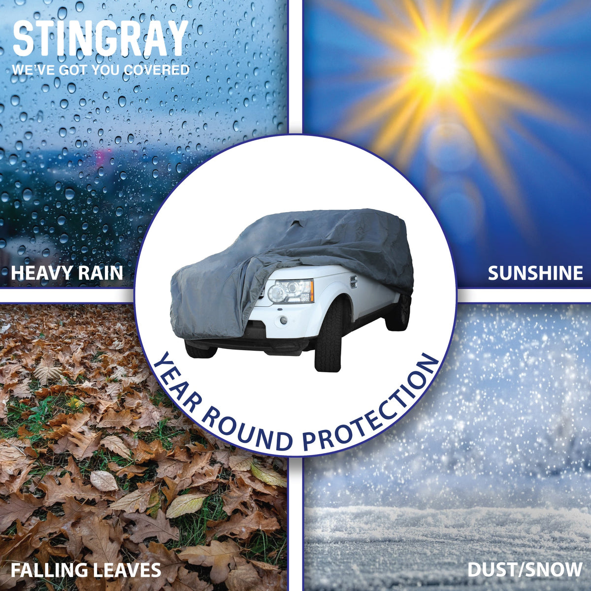 Stingray Premium Waterproof Car Cover – SUV - Med