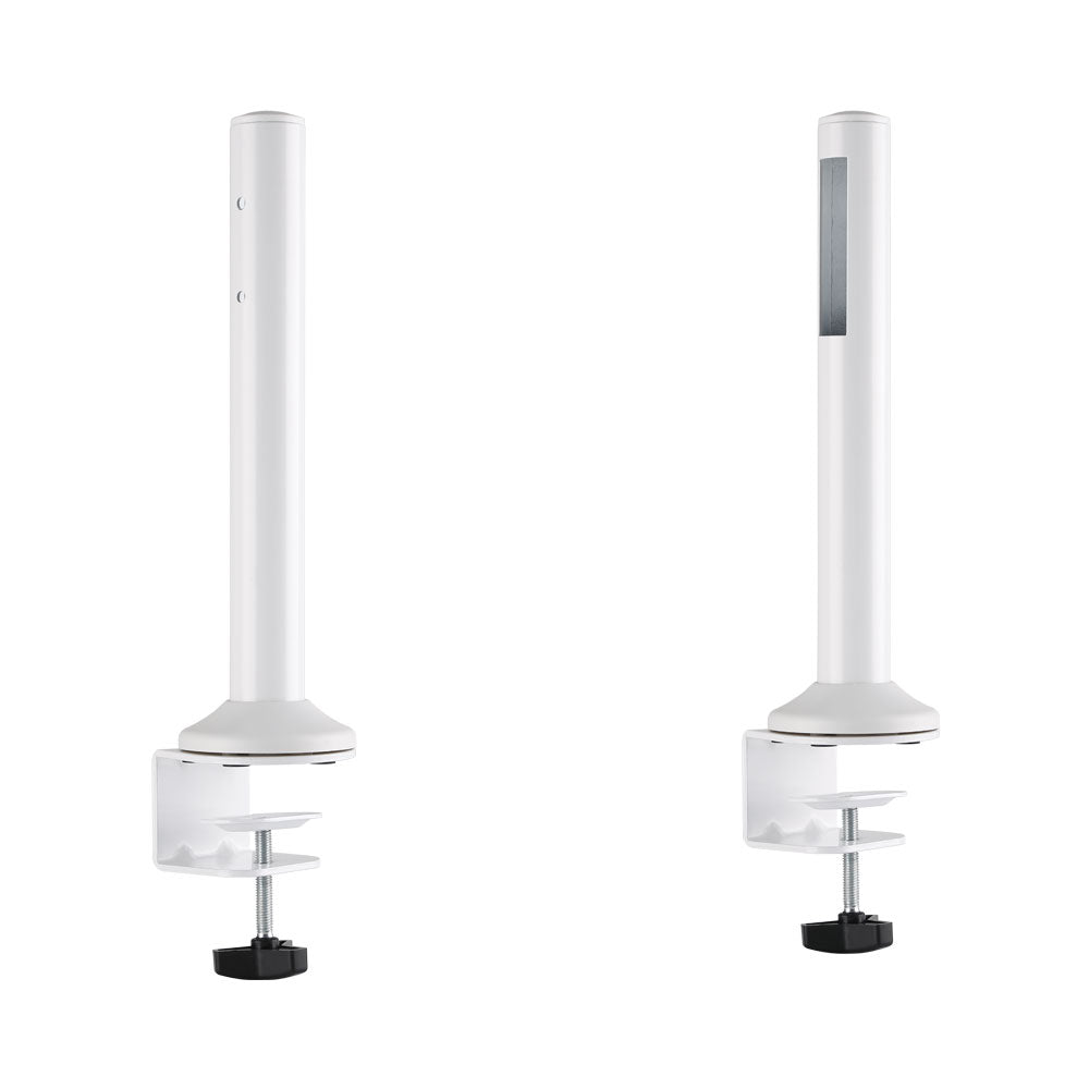 Slatwall Desk Mounting Pole, White Up to 50kg — LinkQnet | Guards on Duty Shop