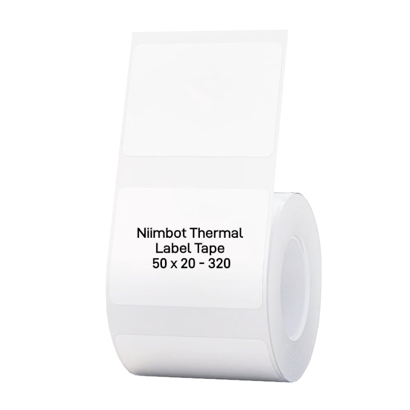 NIIMBOT B1/B21/B3S Thermal Label 50x20mm - 320 Labels Per Roll - White - Guards On Duty Shop & Security Guards