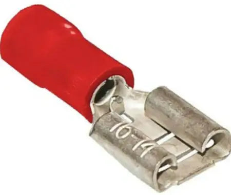 Terminal Preinsulated Red Disconnect Female 6.3mm / 5 Pack (24 Pack)