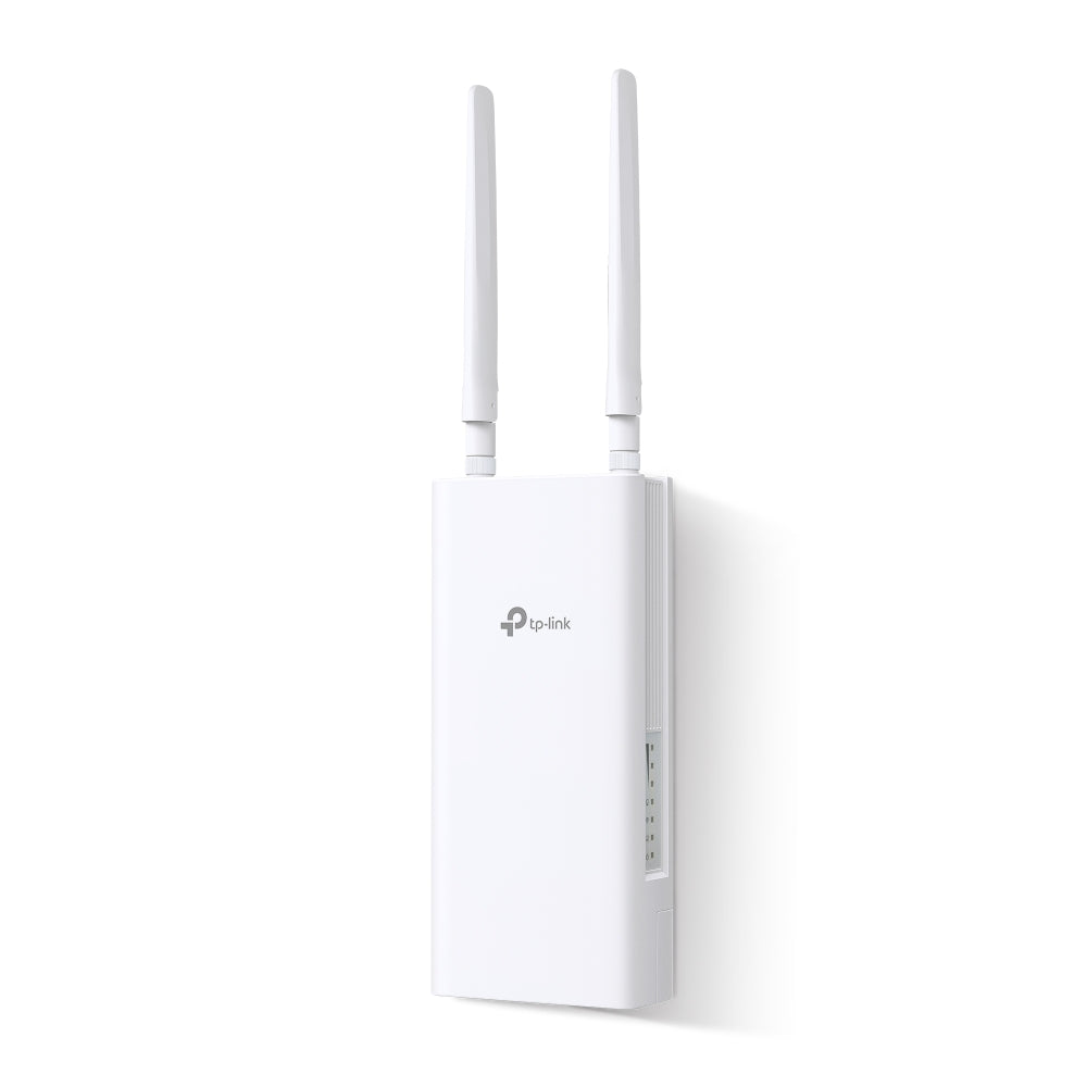 TP-Link AC1200 Wireless Dual-Band 4G LTE Outdoor Router 1.2 Gbps Wi-Fi+150 Mbps 4G LTE 1×100M PoE Port Built-In 4G LTE