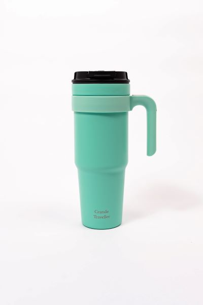 Thermosteel Grande Traveller 40oz Tumbler with Handle Shadow Green