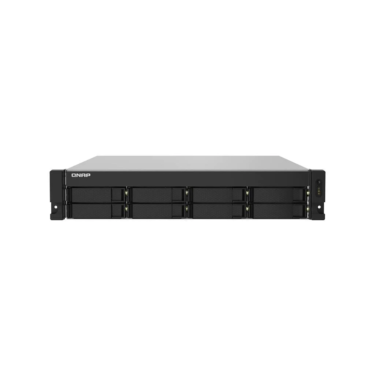 QNAP 8-Bay Quad-Core 17 GHZ Rackmount NAS with 250W PSU 4GB DDR4 UDIMM RAM SATA 6GBPS 2x 10GBE SFP+ LAN 2x 1GBE LAN - Guards On Duty Shop & Security Guards