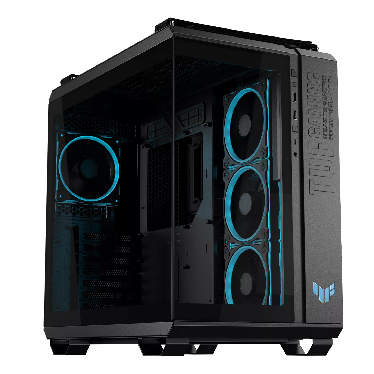 Asus TUF Gaming GT502 Horizon ARGB Mid Tower Chassis - Black - Guards On Duty Shop & Security Guards