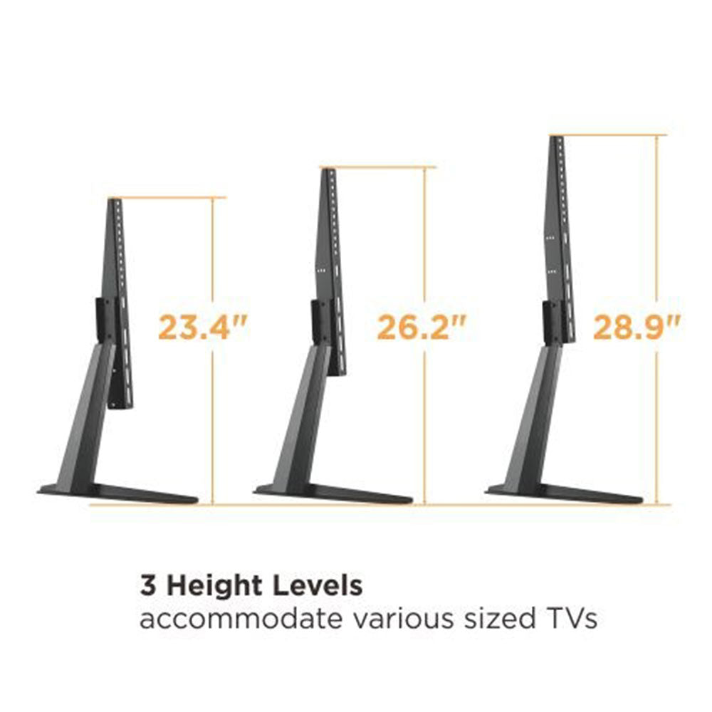 Minimalist Style Adjustable Tabletop TV Stand 32”to 70” 50kg (TVARM-DMS01)