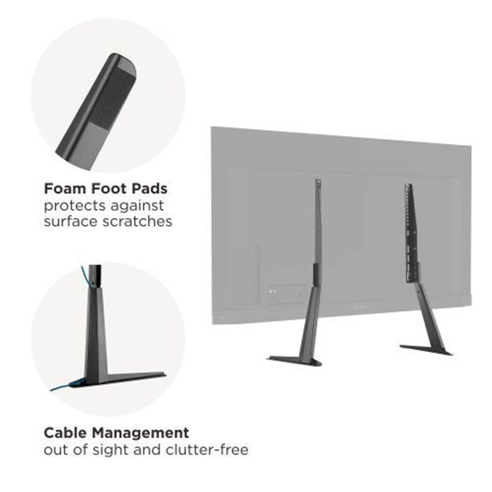 Minimalist Style Adjustable Tabletop TV Stand 32”to 70” 50kg (TVARM-DMS01)