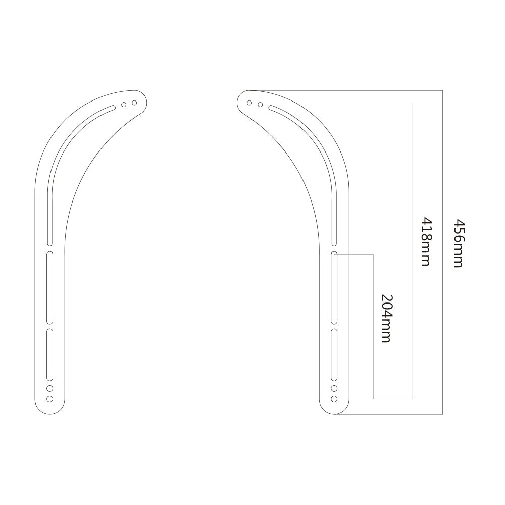 Sound Bar Bracket – Mount above or under 32″-70″ 15kg (TVARM-SB01)