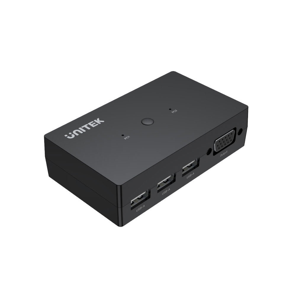 Unitek U-8709abk 2-in, 1-out Vga Kvm Switch with 3x Usb — Unitek | Guards on Duty Shop