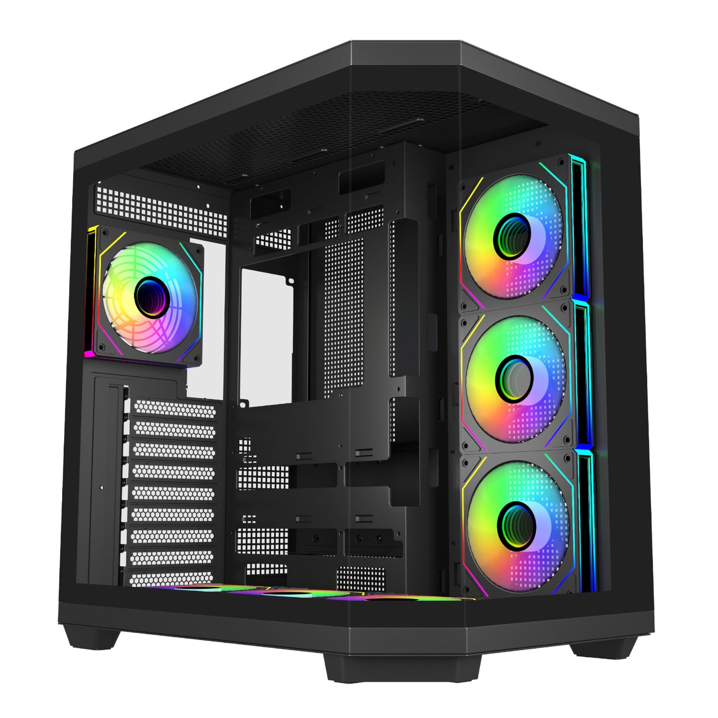 FSP U580 ARGB ATX Ultra Tower Gaming Chassis - Black - Guards On Duty Shop & Security Guards