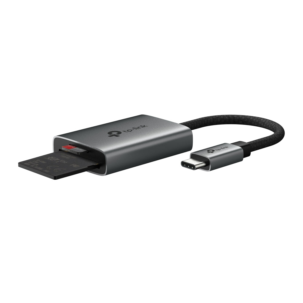 TP-Link USB 3.0 Type-C to SD & microSD 3.0 Adapter 1× USB-C Connector 1× SD + 1× microSD (TF) Port Plug-and-Play Design