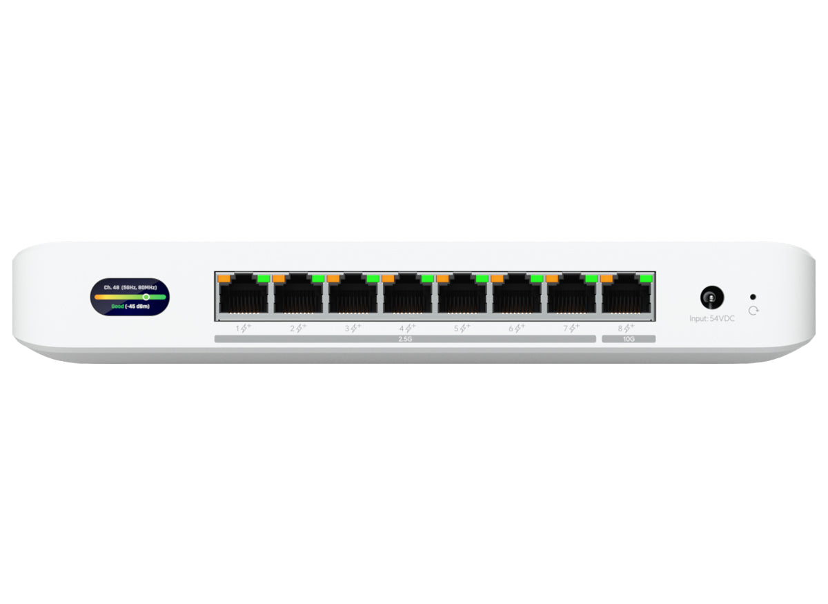 Ubiquiti UniFi Device Bridge WiFi 7 Switch 35W 7x 2.5G PoE 1x 10G PoE - Guards On Duty Shop & Security Guards