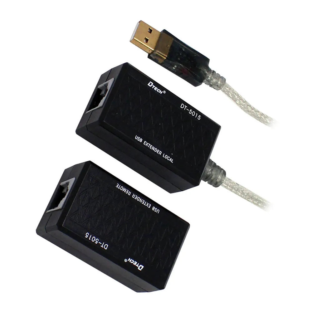 DTECH 60m USB 2.0 Extender over Cat5e/6 Ethernet (USB-EXT-60M)