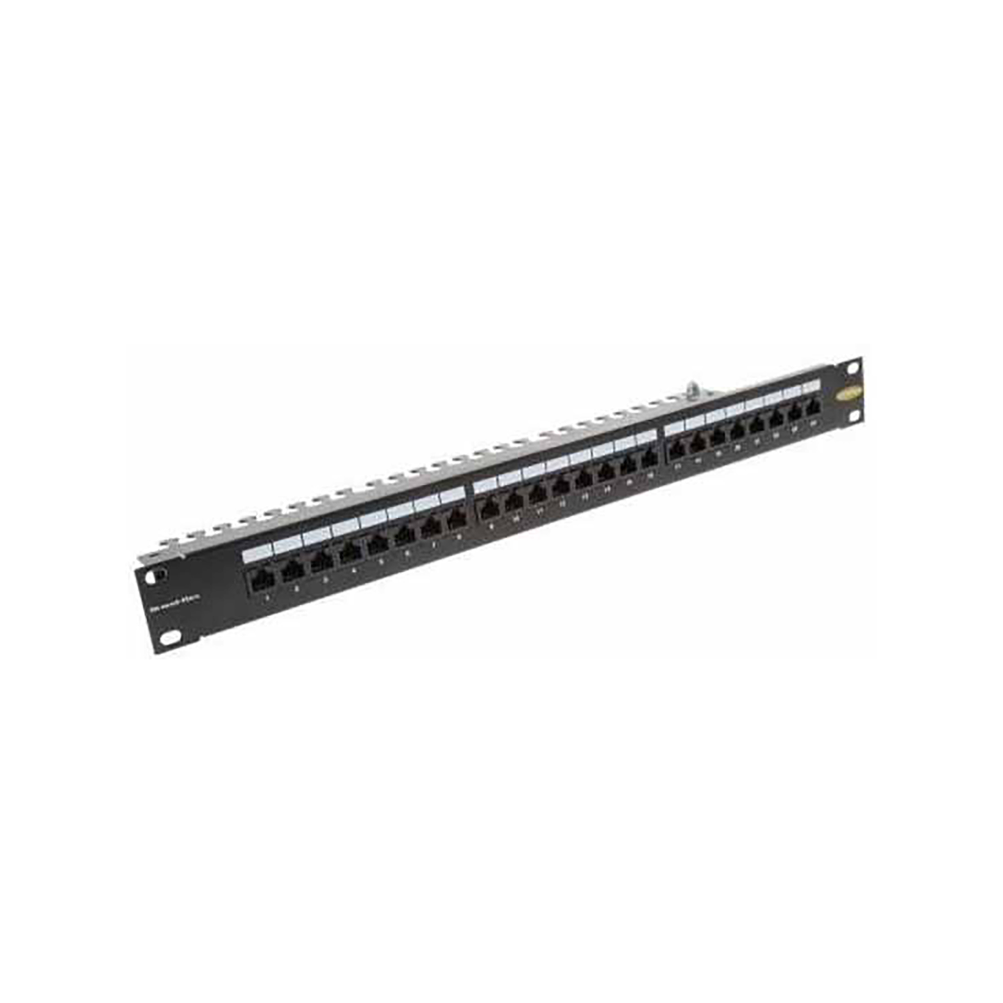 Zone 24-Port CAT6 Populated 1U Black Patch Panel - Guards On Duty Shop & Security Guards