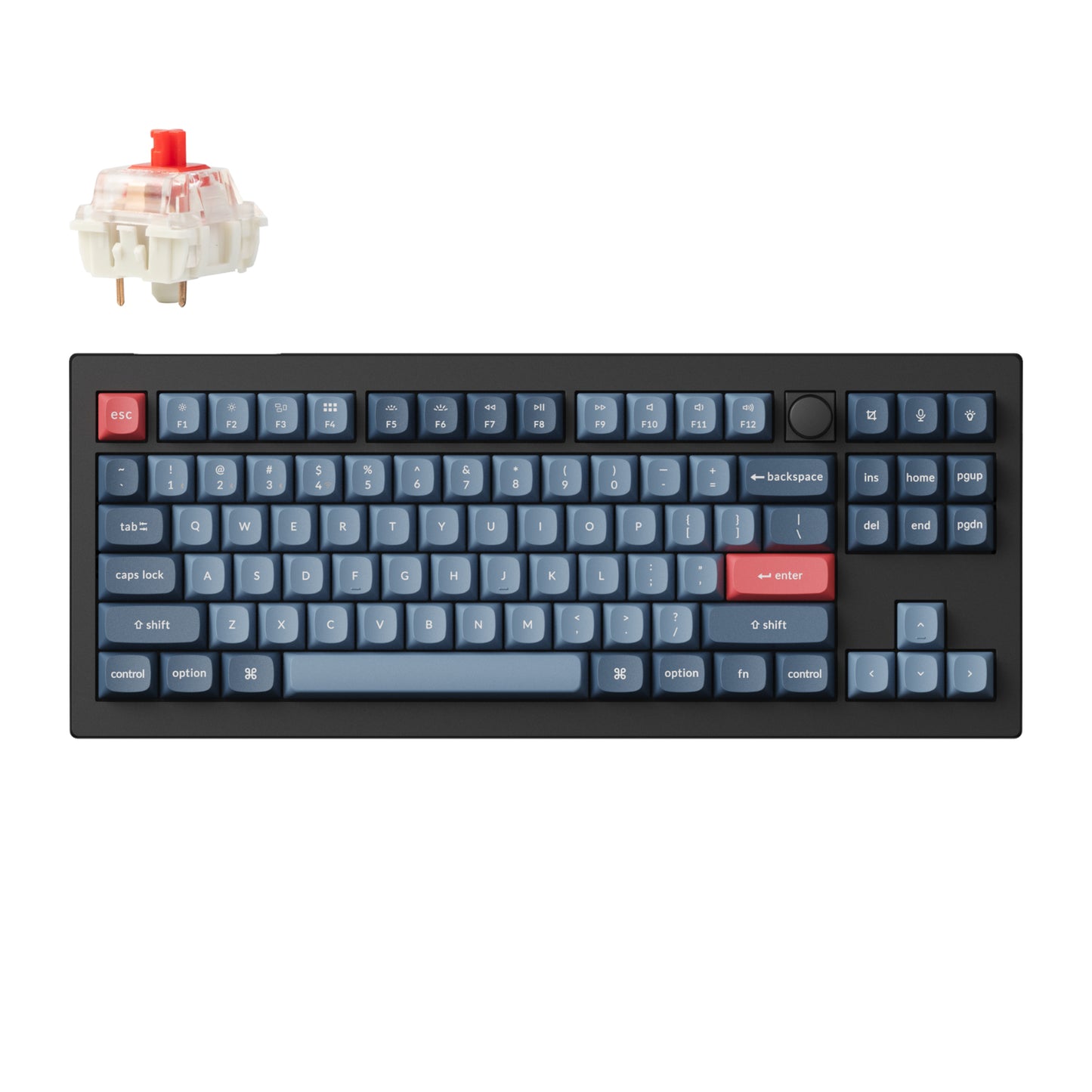 Keychron V3 Max QMK/VIA 80% Wireless Custom Mechanical Keyboard (Red Switch) – Carbon Black - Guards On Duty Shop & Security Guards