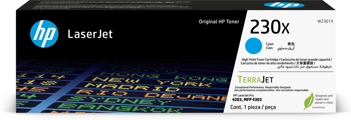 HP 230X Cyan Original LaserJet Toner Cartridge - Guards On Duty Shop & Security Guards