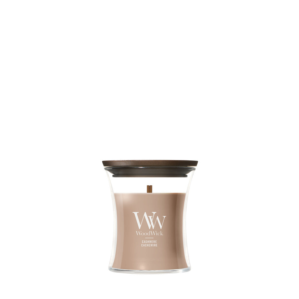 WoodWick Mini Hourglass Candle - Cashmere