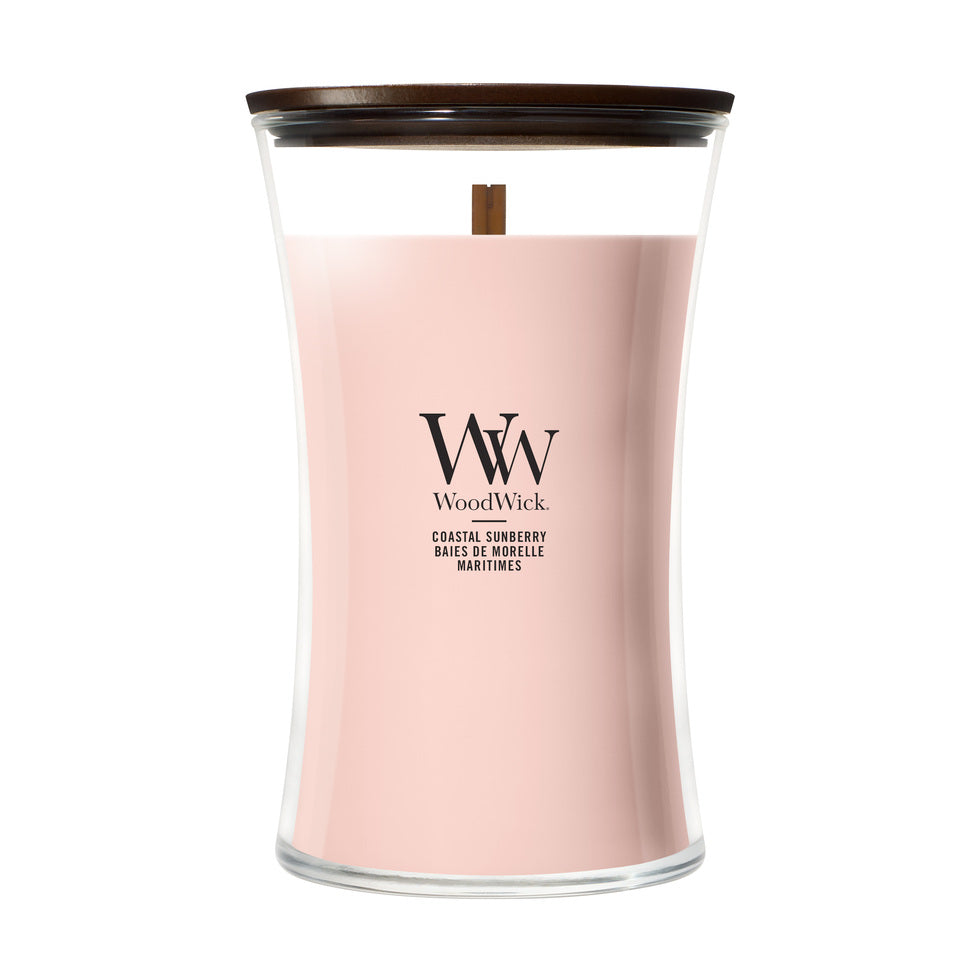 WoodWick Large Hourglass Candle - Coastal Sunberry