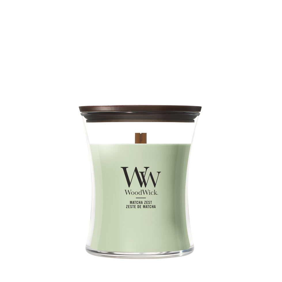 WoodWick Medium Hourglass Candle - Matcha Zest