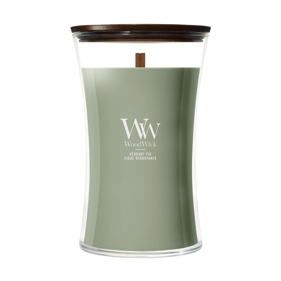 WoodWick Large Hourglass Candle - Verdant Fig