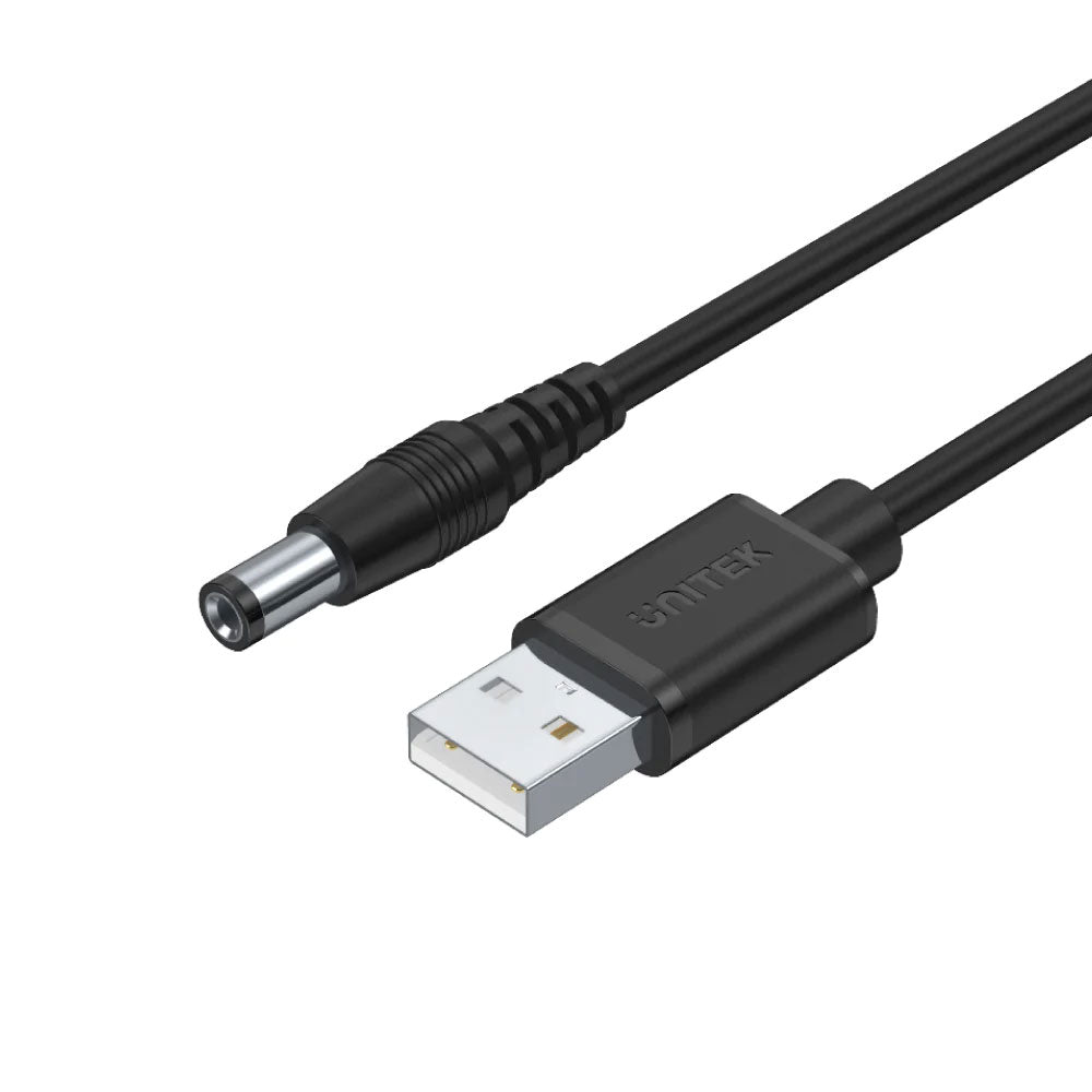 Unitek 1.5m Usb to 5.5/2.5m Dc Adapter (y-c4046bk) — Unitek | Guards on Duty Shop