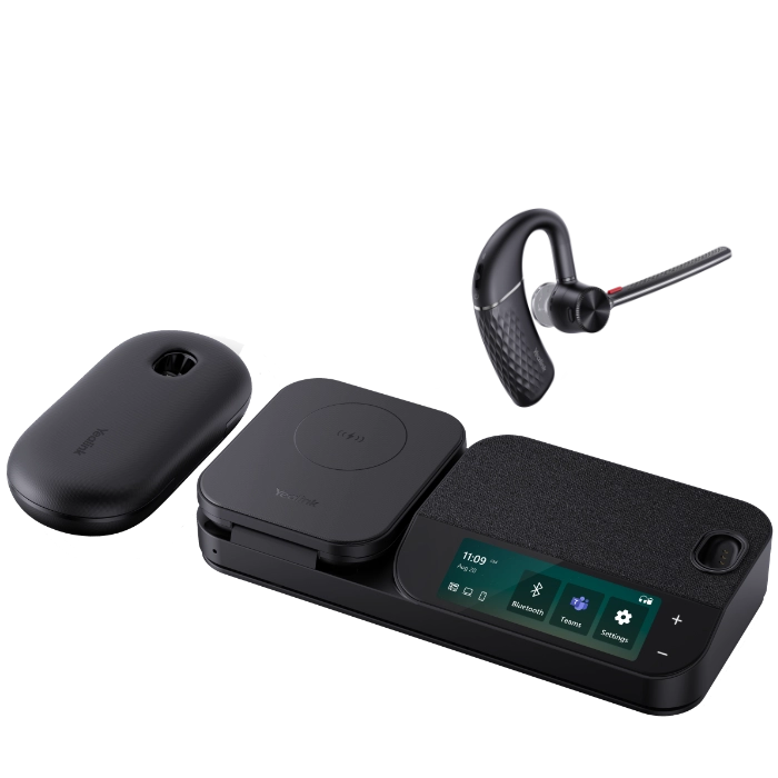Yealink BH71 Mono Bluetooth Headset With Workstation, Portable Charging Case And BT51 USB-C/A Dongle
