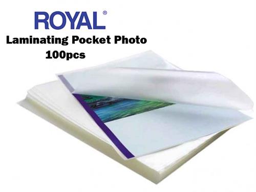 Royal Laminating Pocket Photo 100Pcs