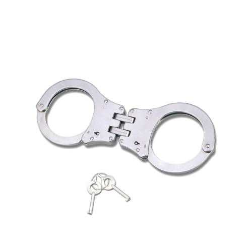 Stainless Steel Handcuffs - Hinged - 0212