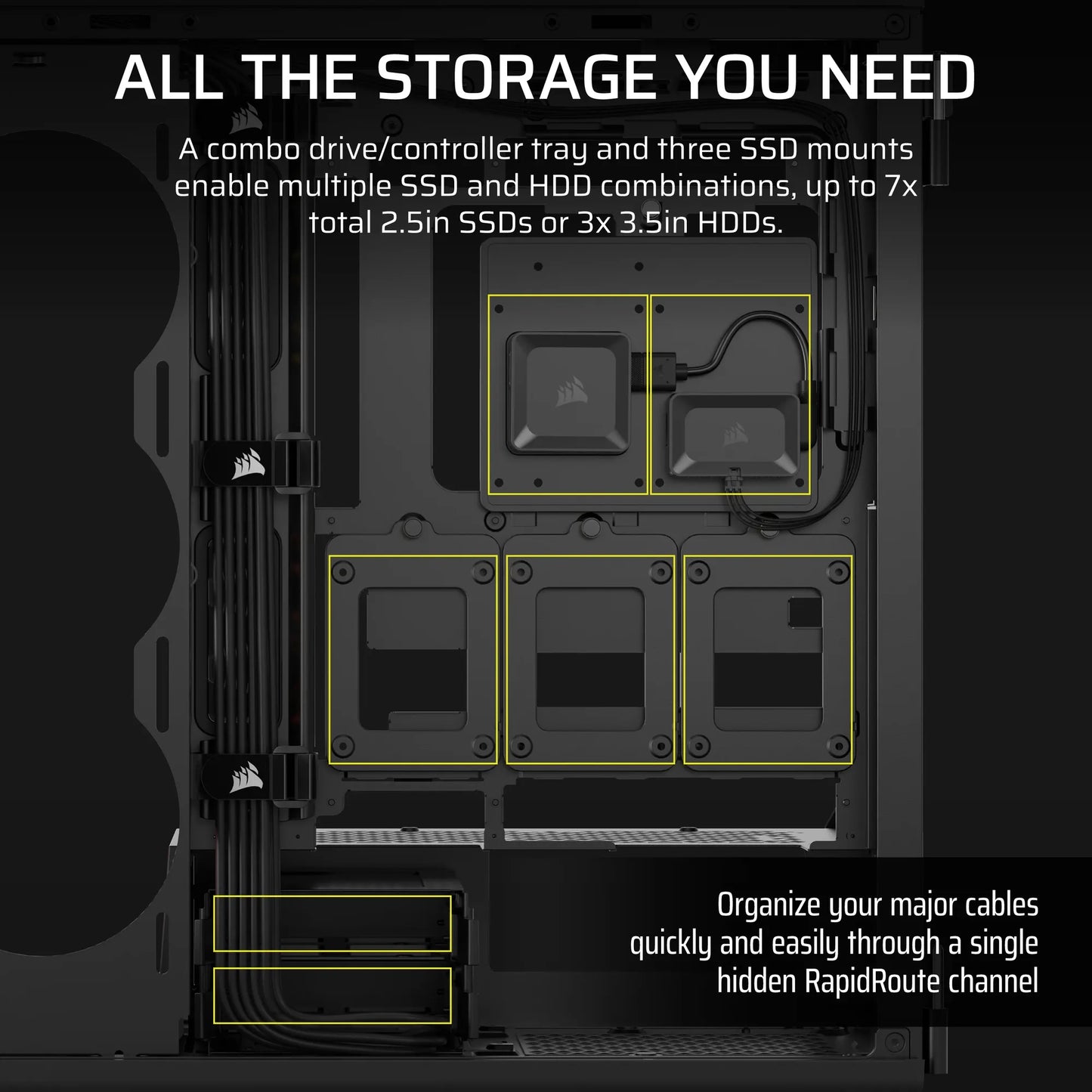 Corsair iCUE LINK 5000T LX RGB Mid-Tower PC Case; Black