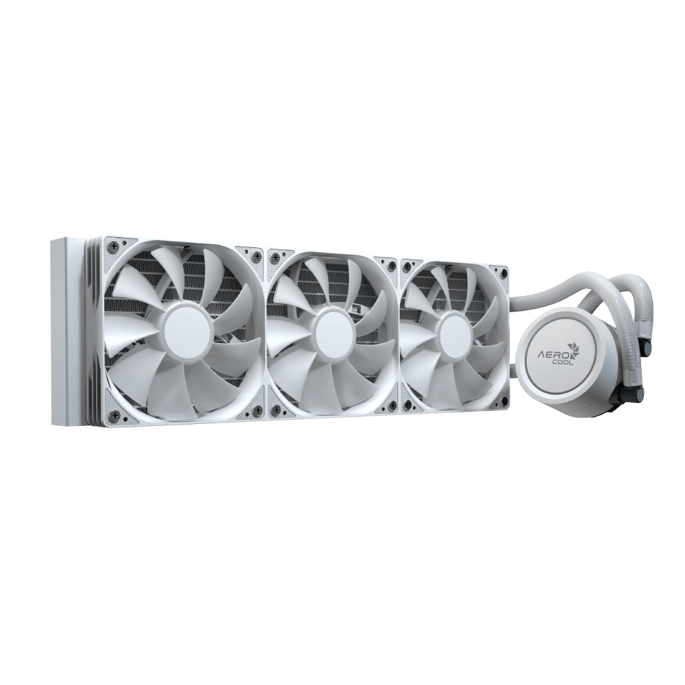 Aerocol Abyss L360 White - 360mm ARGB Liquid Cooler - Intel LGA1851/LGA1700 - AMD AM4/AM5.