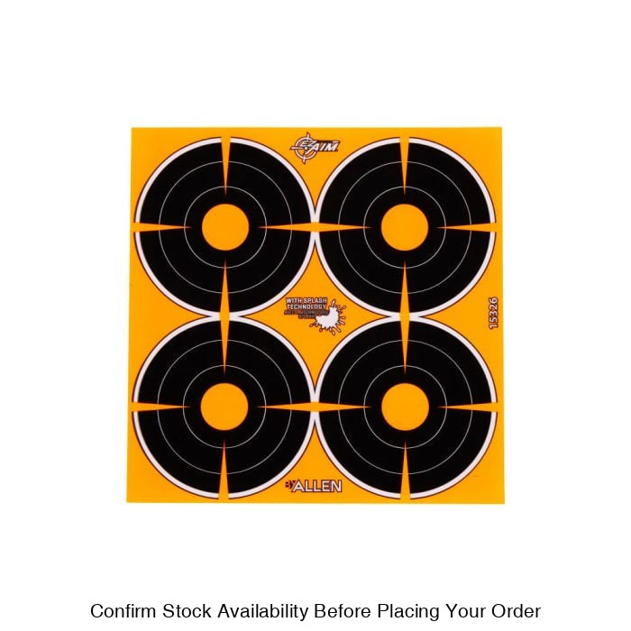 ALLEN EZ AIM ADHESIVE SPLASH BULLS EYE 3IN ALLEN EZ AIM ADHESIVE SPLASH BULLS EYE 3IN
