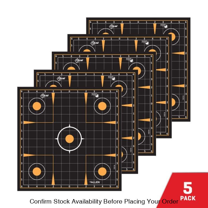ALLEN EZ AIM ADHESIVE SPLASH SIGHT IN GRID TARGET 12IN (10 PACK)