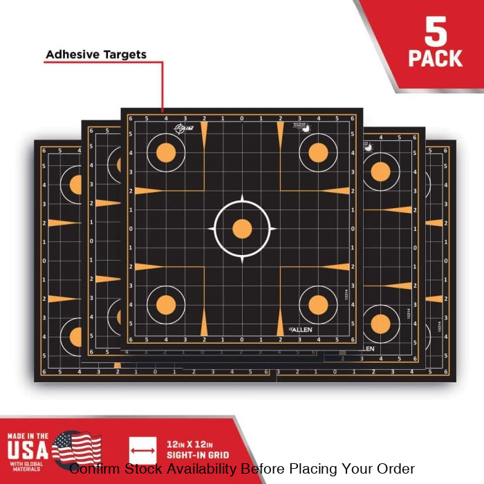 ALLEN EZ AIM ADHESIVE SPLASH SIGHT IN GRID TARGET 12IN (10 PACK)