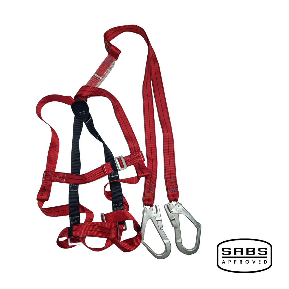 Pinnacle ALPHA Double Lanyard Full Body Harness with Scaffold Hook