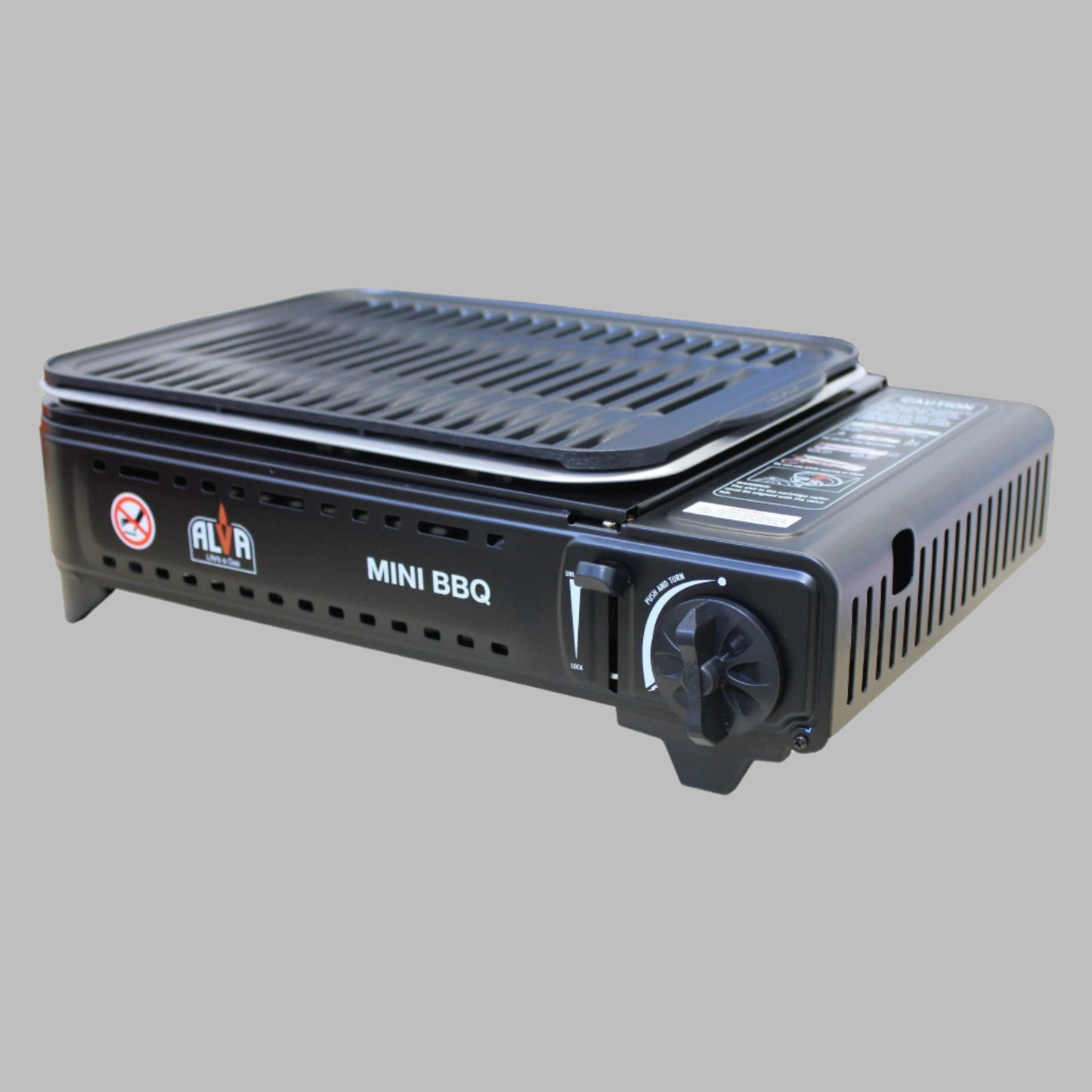 Alva Butane Canister Mini BBQ Cooker + Carry Case - Alva Butane Canister Mini BBQ